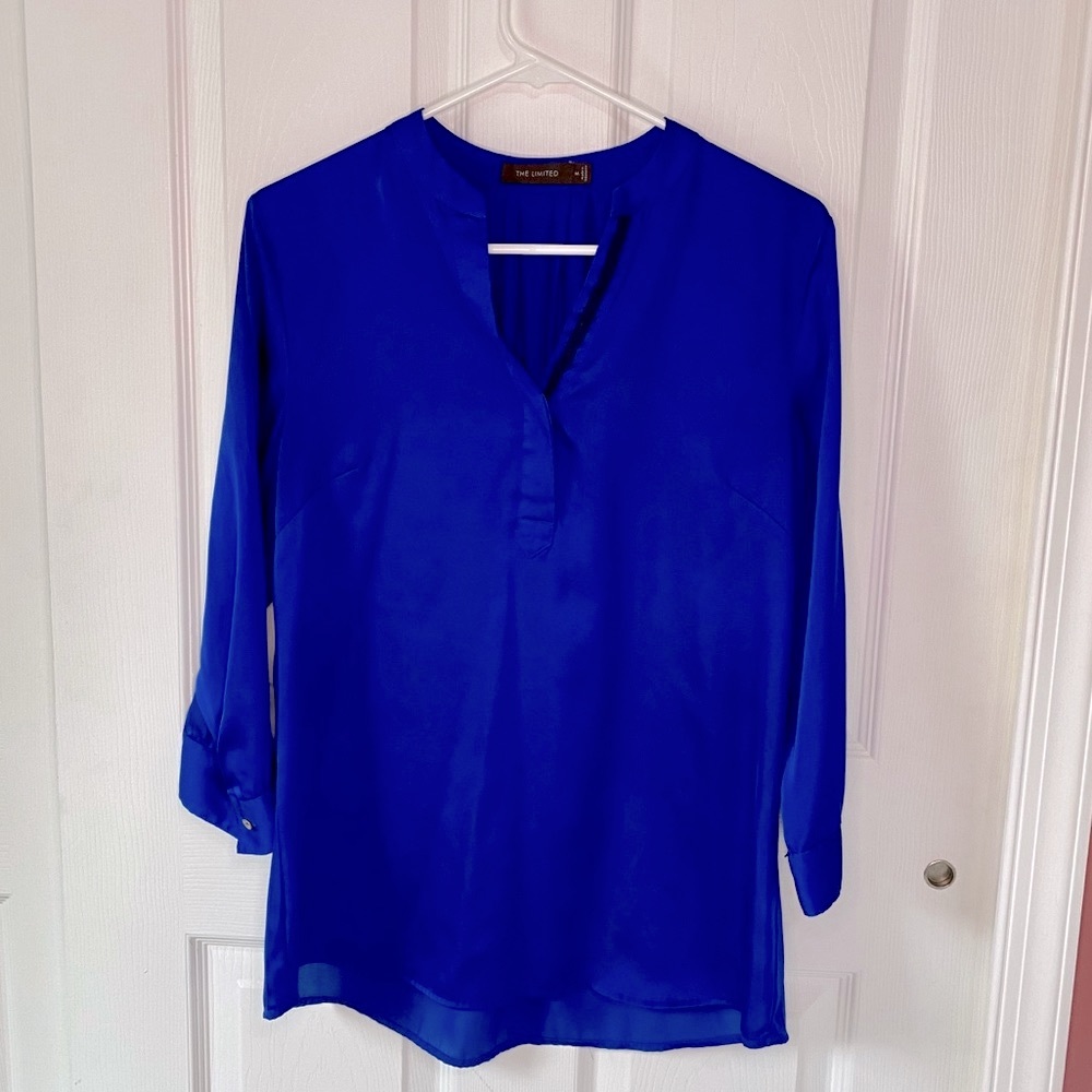 The Limited Blue Tunic Top - Picture 1 of 3